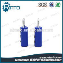 Cheap Secure Blue Plastic Light Tubular Combination Padlock